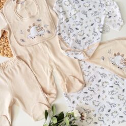 Pack Naissance 5pcs Clinique dinosaure – Coton Soft