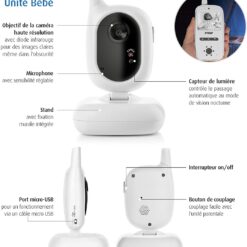 Babyphone avec caméra radio 2.4 GHz - Reer-26814