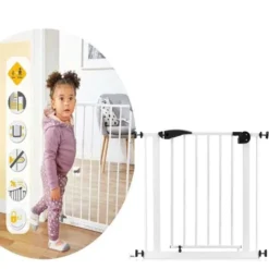 Barrière sécurité enfant Guimo 79 cm – installation sans perçage pression