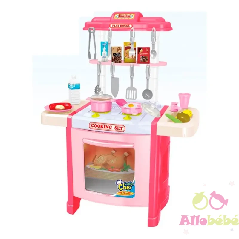 Set de cuisine 42 pièces Rose 1 Set de cuisine 42 pièces Rose