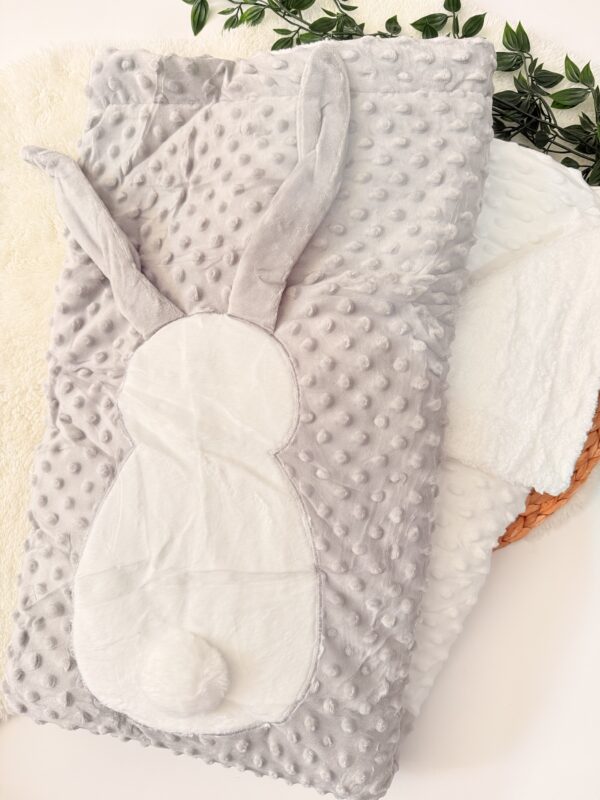 Couverture Polaire Bébé Fille Lot De 2 Couvertures Bébé Polaire à Bulles - Gris Blanc - 90x75cm Couverture été Bébé