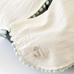 Pare-soleil/vent pour siège-auto en mousseline de coton