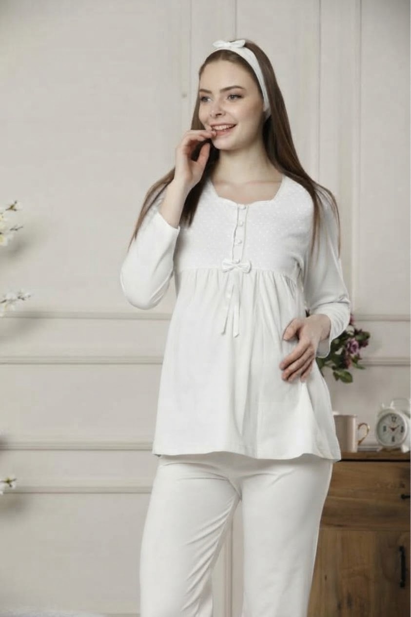 Promo Ensemble Pyjama 2 pcs Maman taille XL : Grossesse et Allaitement
