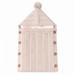 Nid d'Ange Moelleux en Tricot pour Bébé - Doublure Douce
