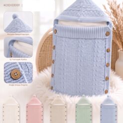 Nid d'Ange Moelleux en Tricot pour Bébé - Doublure DouceV