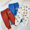 Lot de 3 pantalons à motifs de véhicules pour les futurs ingénieurs.