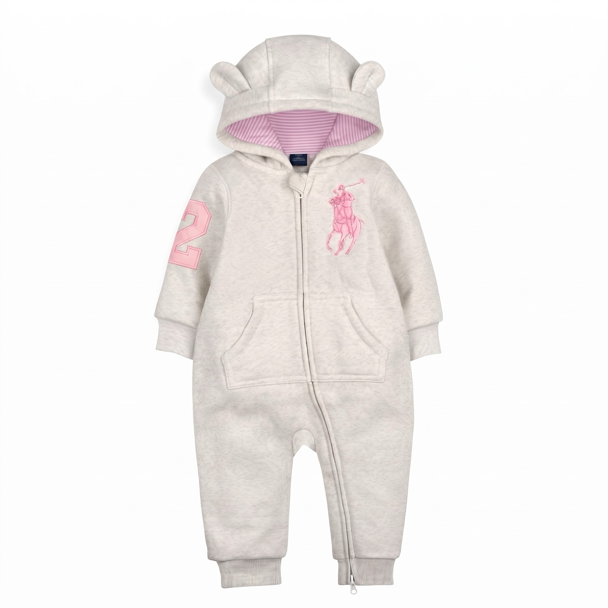 Combinaison Bébé en Coton Doux Ouverture Facile rose – Confort Maximum