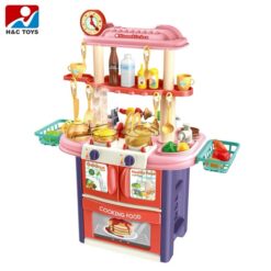 Chariot Barbecue 61 pcs Jouet Interactif pour Enfants