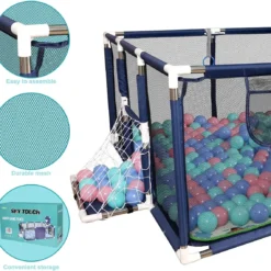 parc bebe avec balle en aluminium