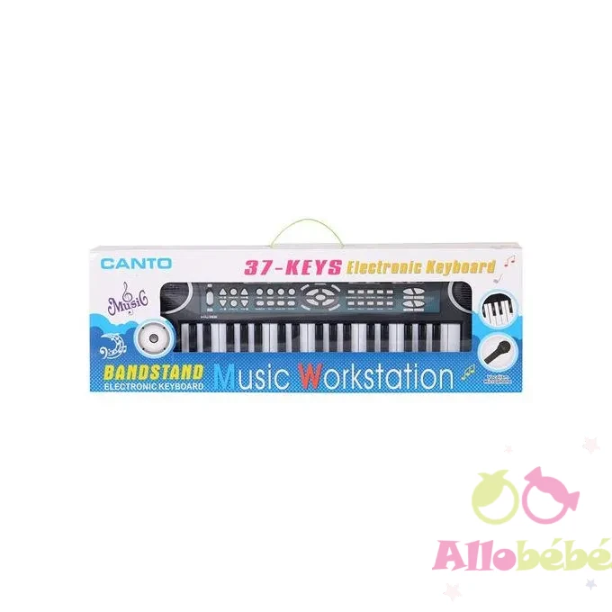 Piano Clavier Électronique 37 Touches avec Microphone – Canto Music Workstation 3 Clavier Électronique 37 Touches avec Microphone – Canto Music Workstation