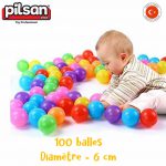 Sac 100 Balles de diamètre 6cm – Pilsan-0