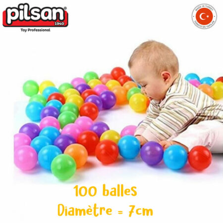 100 Balles de diamètre 7cm - Pilsan-0