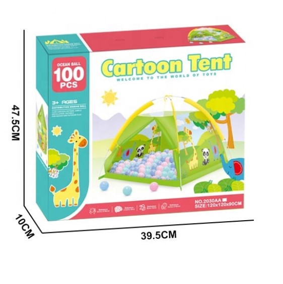 Cartoon Tent + 100 balles-26912