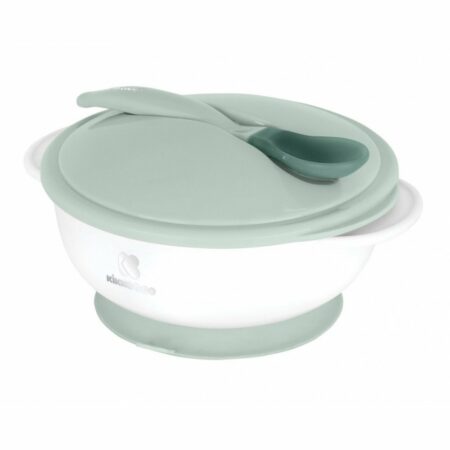 Bowl with heat sensing spoon Mint - Kikkabboo