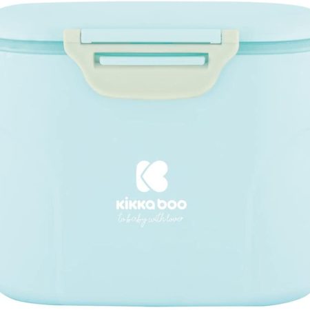 Boite de conservation de lait en poudre avec cuillére Bleu 160 G - Kikkabboo