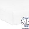 Drap-housse pour lit enfant - 60 x 120 cm/70 x 140 cm - Blanc- Julius Zöllner -0