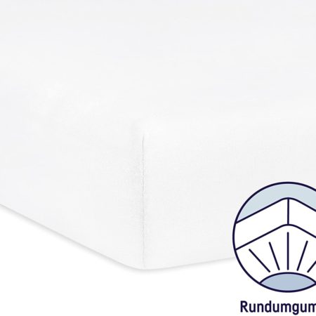 Drap-housse pour lit enfant - 60 x 120 cm/70 x 140 cm - Blanc- Julius Zöllner -0