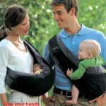 Porte bébé sling marron – aiebao-0
