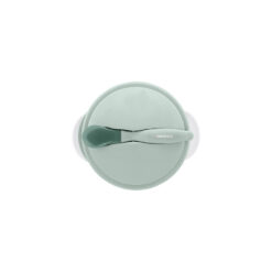 Bol d’aspiration avec cuillère thermosensible Mint - Kikkaboo-27288