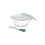 Bowl with heat sensing spoon Mint – Kikkabboo