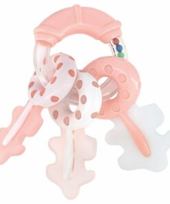 Clés hochet rose - Kikkabboo