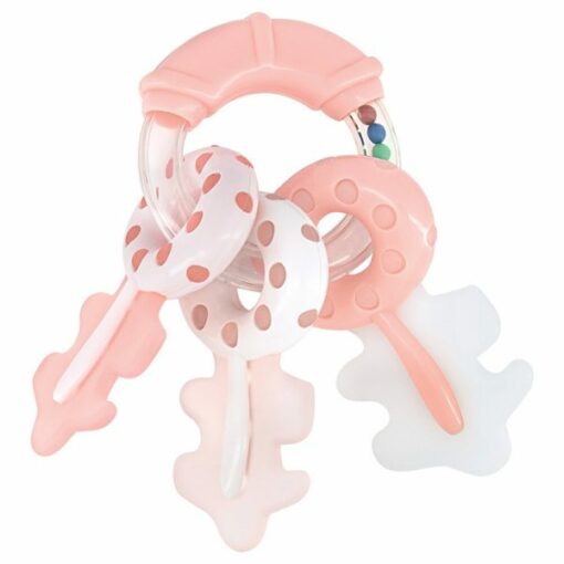 Clés hochet rose - Kikkabboo