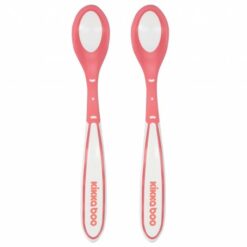 Cuillères à détection de chaleur Boo 2pcs Rose - Kikkabboo