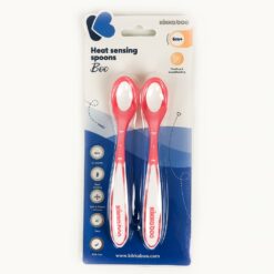 Cuillères à détection de chaleur Boo 2pcs Rose - Kikkaboo-27277