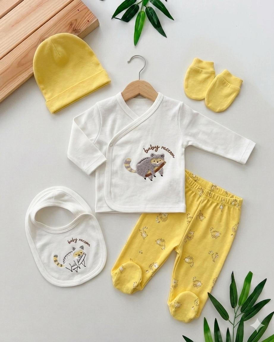 Pack Naissance 5 pcs Coton Pur - Baby racoon