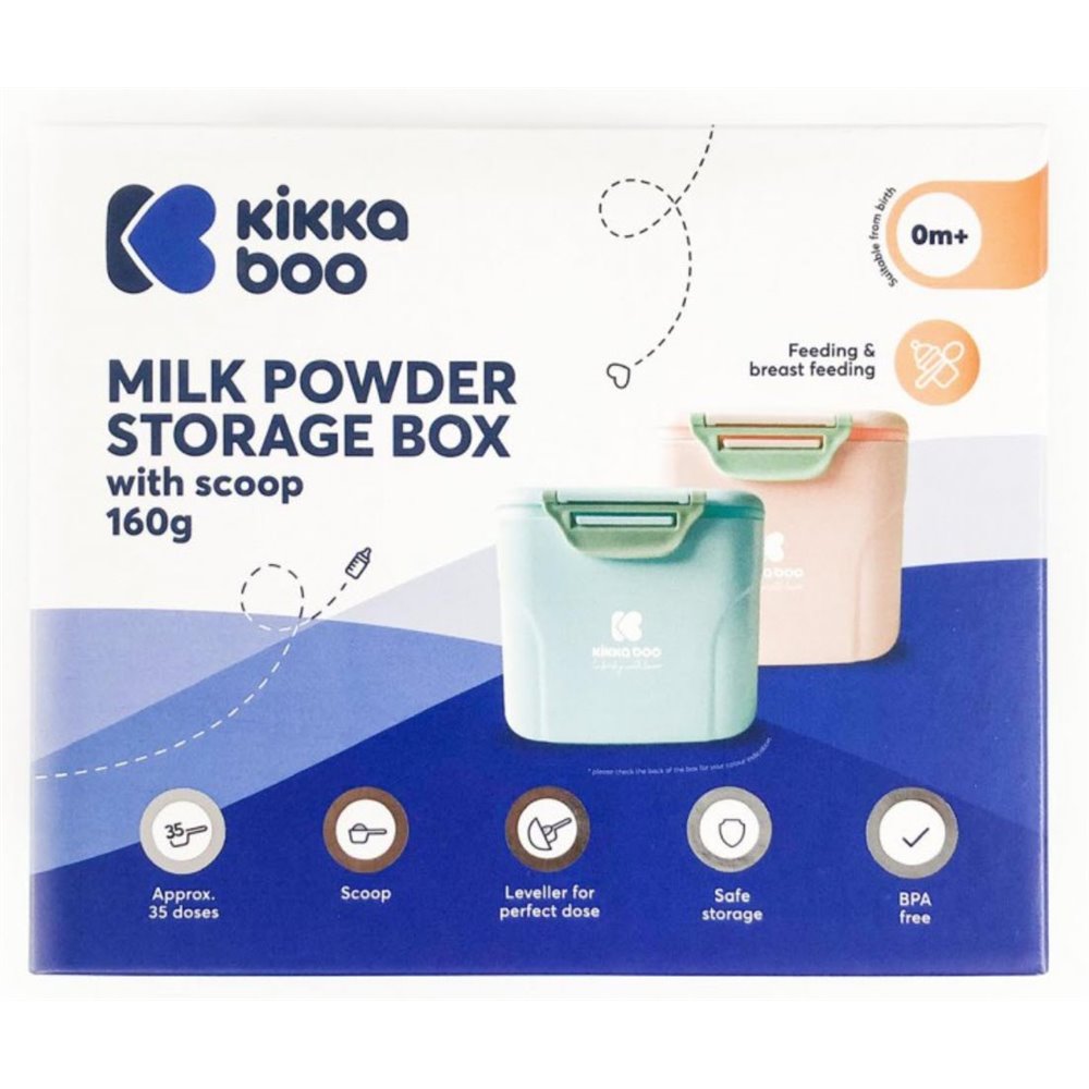 KikkaBoo Distributeur Lait en poudre avec cuillère Bleu