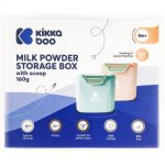 Boite de conservation de lait en poudre avec cuillére Rose 160 G – Kikkabboo