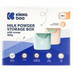 Boite de conservation de lait en poudre avec cuillére Rose 160 G - Kikkaboo-27251
