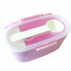 Boite de conservation de lait en poudre avec cuillére Rose 160 G - Kikkaboo-27252