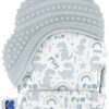 Silicone Mitten Dinosaur Blue - Kikkabboo