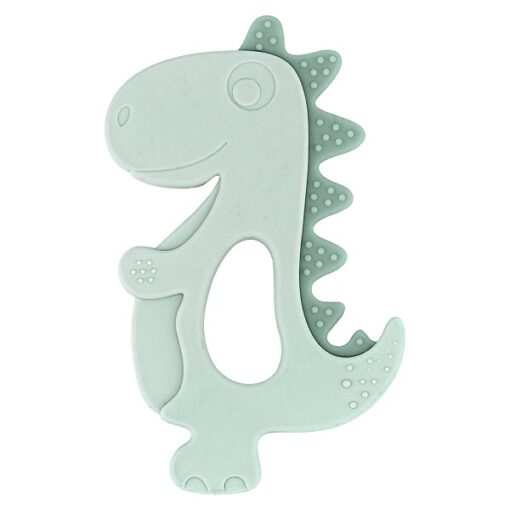 Anneau de dentition en silicone Dinosaure Mint - Kikkabboo