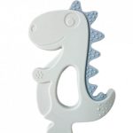 Anneau de dentition en silicone Dinosaure Bleu – Kikkabboo
