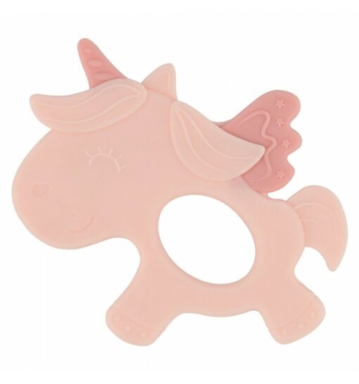 Anneau de dentition en silicone Unicorn Rose - Kikkabboo