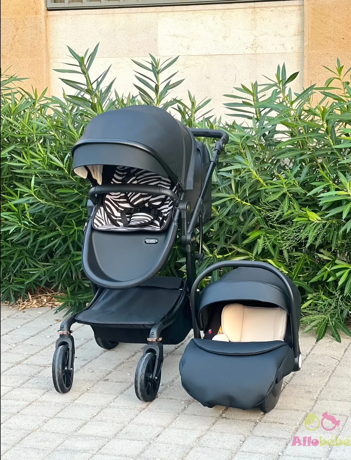 Pack poussette réversible 3 en 1 avec siège-auto – Kidilo 3 poussette réversible 3 en 1 – Kidilo Cette poussette réversible de la marque Kidilo black