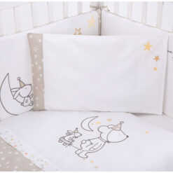 Parure de lit 2pcs 60/120 broderie Little Dreamer Stars - Kikkaboo-27225