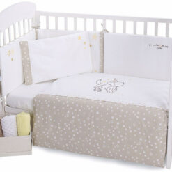 Parure de lit 2pcs 60/120 broderie Little Dreamer Stars - Kikkabboo
