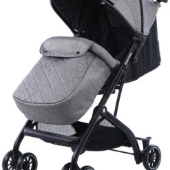 Poussette Miley Dark Grey + housse de pied - Kikkaboo-0