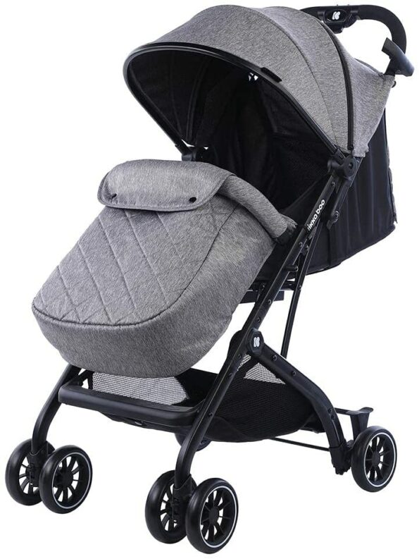 Poussette Miley Dark Grey + housse de pied - Kikkaboo-0