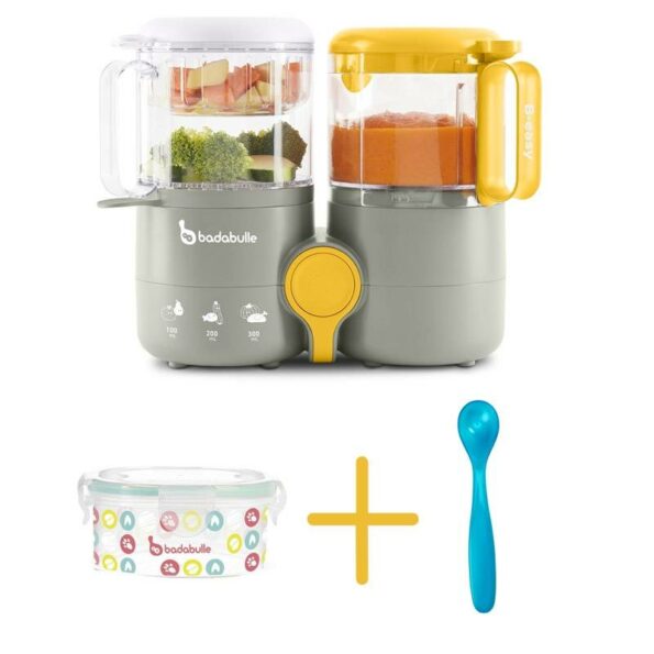 Robot Culinaire B.Easy + 1 Contenant 300ml + 1 Cuillère - Badabulle-27128