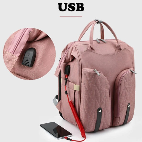 Sacs à langer couffin + usb + attache poussette-27073