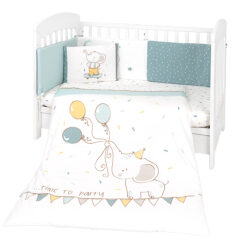 Parure de lit 2pcs 60/120 Elephant Time - Kikkaboo-0