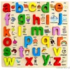 Puzzle Éducatif Alphabet en Bois 26 Pièces – Lettres en Relief | Éveil & Montessori