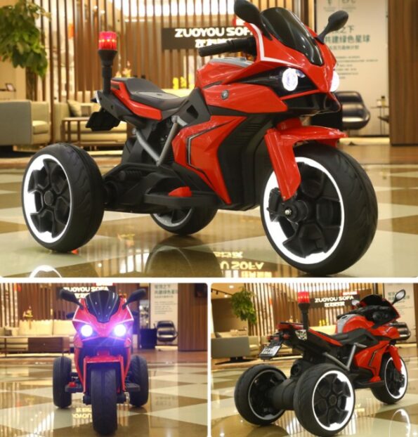 Moto électrique Tricycle de Police rechargeable-27566