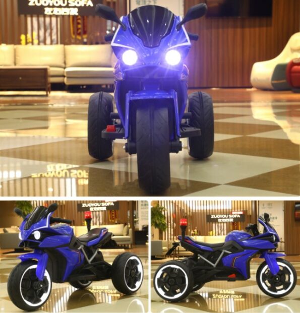 Moto électrique Tricycle de Police rechargeable-27569