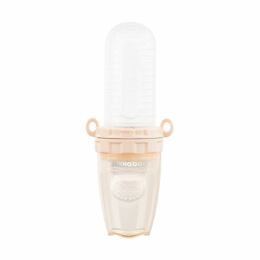 Squeezer à fruits en silicone 2en1 Rose - Kikkaboo