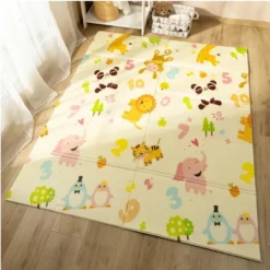 Tapis chambre en mousse XPE Motif Animaux savane 175cmx146
